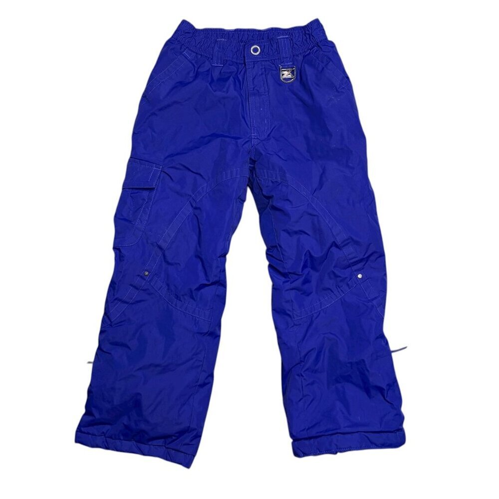 ZeroXposur Kids Purple Snow Pants Size M 7/8 Insulated Cargo Ski Trousers
